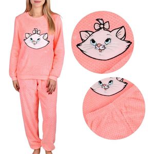 DISNEY Kat Marie Neon oranje warme damespyjama