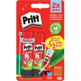 Pritt Lijm Stick Original 2x22 gram | Voordeel Blister Halve prijs Pritt | Pritt Voordelig & Makkelijk te gebruiken.