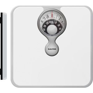 Vergrote mechanische weegschaal tot 133 kg - Compact ontwerp en gemakkelijk af te lezen wijzerplaat - Wit