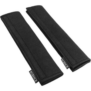 Zwarte Autogordel Pads - Set van 2 Comfortabele Schouderkussens voor Veiligheid en Ondersteuning