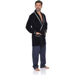 Revise RE-117 korte huisjas voor heren, ochtendjas, velours/fluweel