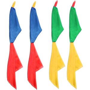 Thelau - Set van 2 zakdoeken voor tovertrucs en podiumshows in vier kleuren