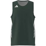 Adidas 3g Speed Reversible Basketball Aeroready Junior Mouwloos T-shirt Groen 13-14 Years Jongens,Meisjes