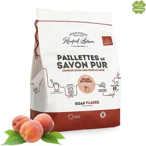Marseille zeepvlokken perziken geur 750 g | Rampal Latour | Zuinig Ecologisch Milieuvriendelijk Hypoallergeen | Zonder conserveermiddel
