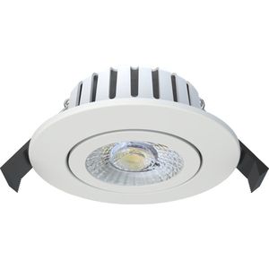 Ledvion LED Inbouwspot, Wit, 7W, IP65, CCT, COB, Ø90mm, Dimbaar, Eenvoudige Installatie, 5 Jaar Garantie, Badkamer Inbouwspots, Dimbare LED Lamp