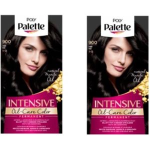 Schwarzkopf Poly Palette - Haarverf - 900 - Zwart - 115ml x 2
