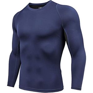 Heren compressieshirt lange mouwen - Functioneel sportshirt voor outdooractiviteiten