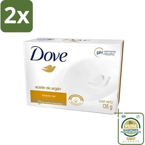 Dove - Zeep - Arganolie - Verzorgend en hydraterend - 135 g - Voordeelverpakking - 2 stuks - Zeep - Arganolie