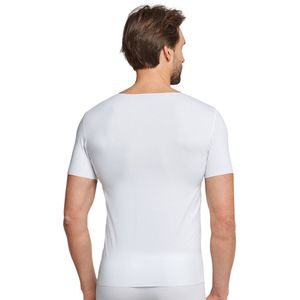 SCHIESSER Laser Cut T-shirt (1-pack) - heren shirt korte mouwen wit - Maat: XXL