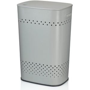 Kela - Malaga - Wasmand - Grijs - 60 L - RVS met Poedercoating