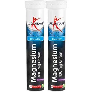Lucovitaal Magnesium Citraat Bruistabletten - 2 x 20 tabletten - Voordeelverpakking