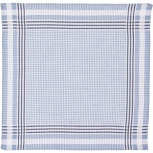 Indigo Elegantie - Tiseco Alta Dameszakdoeken Set (6 Stuks) 30x30cm - 100% Zacht Katoen