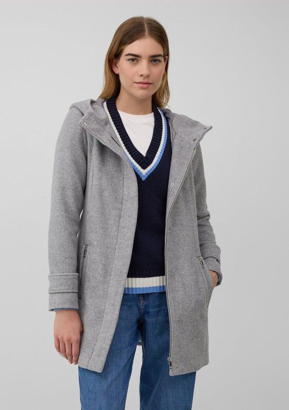 s.Oliver - Tussenmantel - Grijs Gemêleerd - Winterjassen