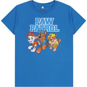 Blauw t-shirt voor een jongen Paw Patrol / 128 cm