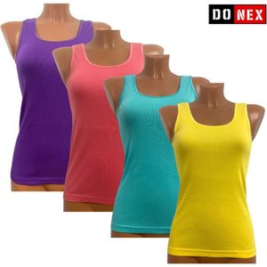 4 Pack Top kwaliteit dames hemd – 100% katoen – Wendy - Maat M