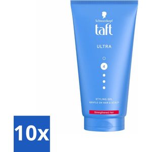 Taft - Ultra 4 - Styling Gel - Stevige fixatie - 150 ml - Bulkverpakking - 10 stuks