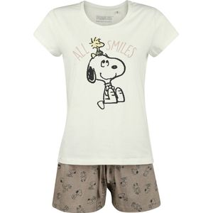 Peanuts Snoopy und Woostock - All Smiles Pyjama meerkleurig L Katoen -