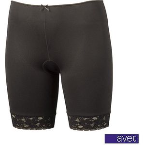 Avet dames boxershort lange pijp kant - microvezel - maat XL - zwart