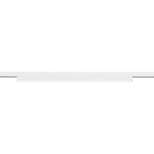 LED Railverlichting - Balk - Trion Dual Pany - 2 Fase - 6W - Warm Wit 3000K - Dimbaar - Mat Wit - Kunststof