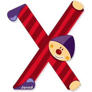 Janod Clown Letter - letter X