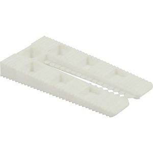 Wiggen - Kunststof - Wit - 10 Stuks - Stapelbaar