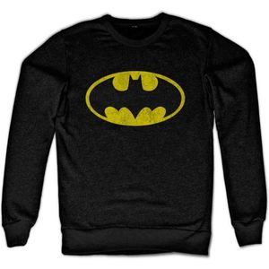 DC Comics Batman Sweater/trui -L- Distressed Logo Zwart