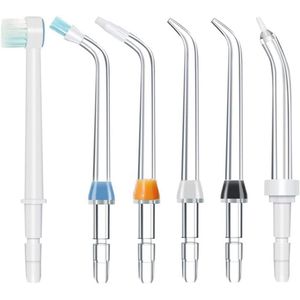 6 Stuks Orale Irrigator Sproeiers Set - Vervangende Jettips voor Waterflosser
