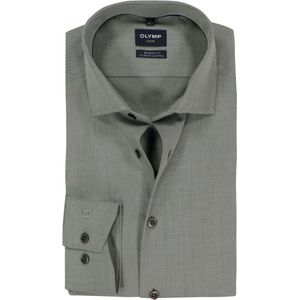 OLYMP - 24/7 Luxor - Overhemd - Groen - Modern Fit - Mouwlengte 7 - Strijkvriendelijk