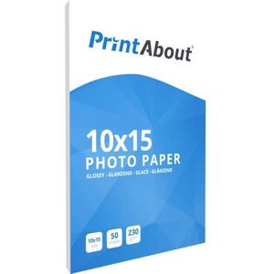 PrintAbout - Premium Glossy - Fotopapier - 10 x 15 cm - 230 grams - 50 vel