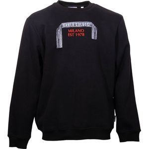 Carlo Colucci - Crewneck Sweatshirt - Zwart - Heren