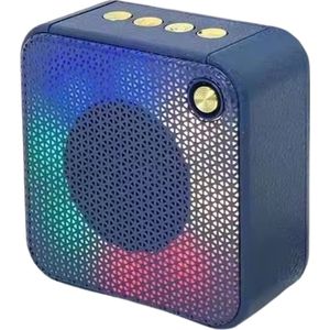AnyPrice® Bluetooth RGB Speaker Blauw - Draadloos en Draagbaar - Waterproof - Met Microfoon en USB-C Kabel