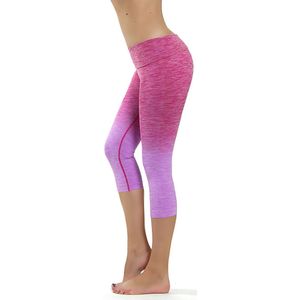 Yoga legging - compressie met hoge taille CAPRI Ombre Fuchsia S