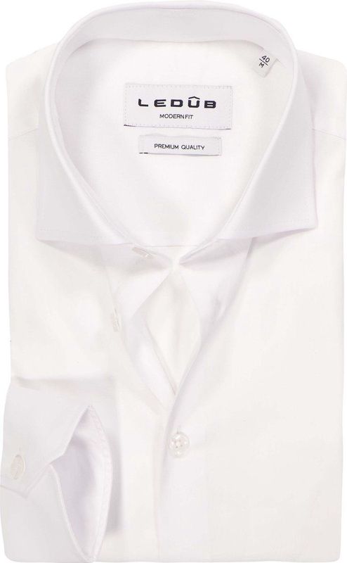 Ledûb overhemd modern fit wit