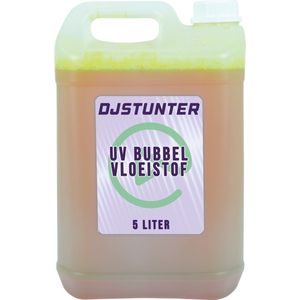 Dj Stunter bellenblaas vloeistof met UV effect 5 liter