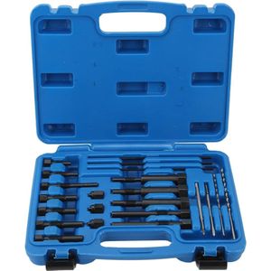 22 stuks Glow Plug Remover Set - Glow Plug Extractor Kit - Metaal Draagbaar - Compleet met opbergdoos
