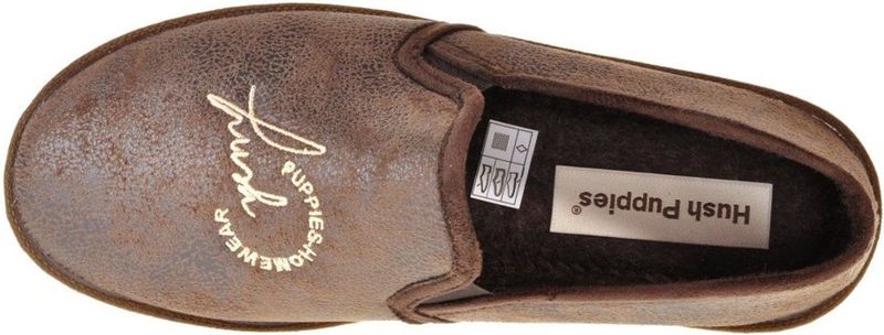 Hush Puppies -Heren - bruin donker - pantoffels & slippers - maat 39