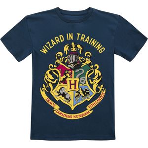 Harry Potter Kids - Wizard In Training Jongens & meisjes T-shirt - donkerblauw - 104