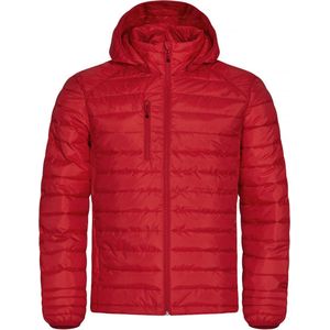 Clique imitatie dons gevoerde jas met capuchon Hudson Heren Rood - Maat XL