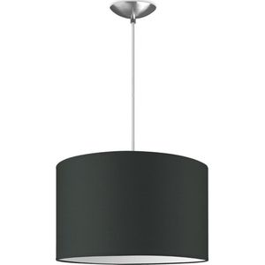 Home Sweet Home hanglamp Bling - verlichtingspendel Basic inclusief lampenkap - lampenkap 35/35/21cm - pendel lengte 100 cm - geschikt voor E27 LED lamp - antraciet