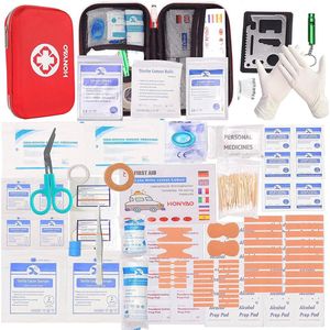 EHBO-set voor noodgevallen, compacte kit voor auto, motorfiets, thuis en buitenactiviteiten