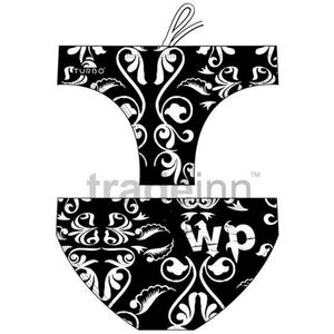 Turbo Madeira Zwemslip Wit,Zwart M Man