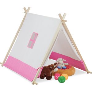 Relaxdays Tipi Tent Voor Kinderen - Speeltent - Kinderspeeltent - Wigwam - Indianen Tent
