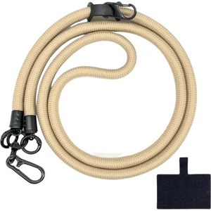 Keycords - Keycord XL zand - sleutels en telefoon - crossbody - nylon en RVS - lanyard