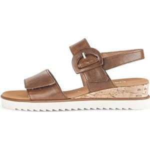 Gabor 752 Sandalen - Met Sleehak - Dames - Camel - Maat 42,5