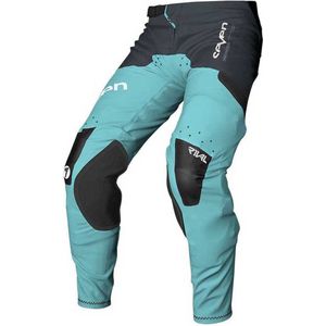Seven - Race-Cut Motorbroeken - Zwart - Polyester - Duurzaam met TPU Knie-Overlays