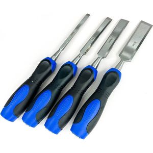 4 Stuks Beitelset - voor Houtbewerking - Carbonstaal - 6/ 12/ 18/ 25 mm - LOUZIR