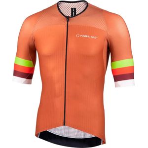 Nalini - Heren - Fietsshirt - Korte mouwen - Wielrenshirt - Zomer - ROAD ERGO JERSEY - BROWN - L
