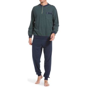 Robson Heren pyjama Katoen - Dark Green  - 56  - Groen