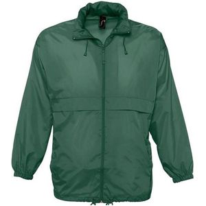 SOLS Unisex Surf Windbreaker Lichtgewicht Jasje (Bosgroen)