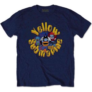 The Beatles - Yellow Submarine Baddies Heren T-shirt - XL - Blauw
